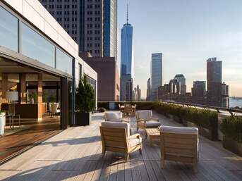 250 West Street penthouse roof terrace