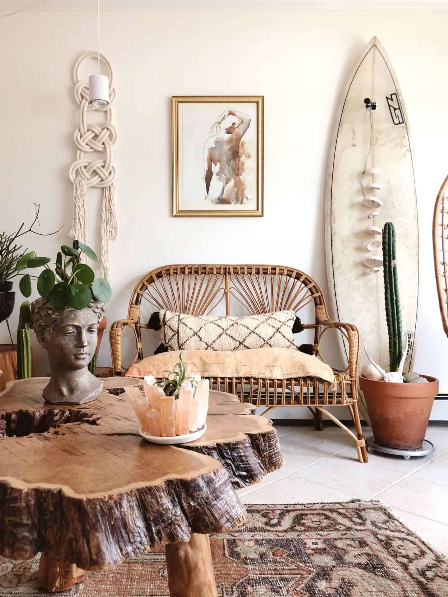 bohemian materials interiors