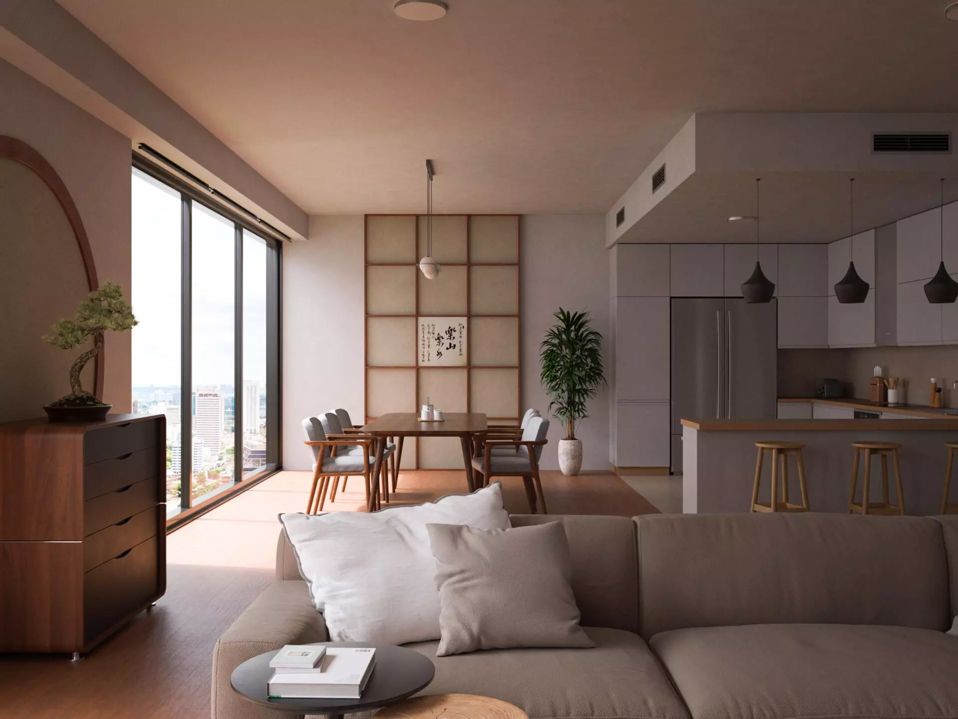 Japanese style Apartment modern living