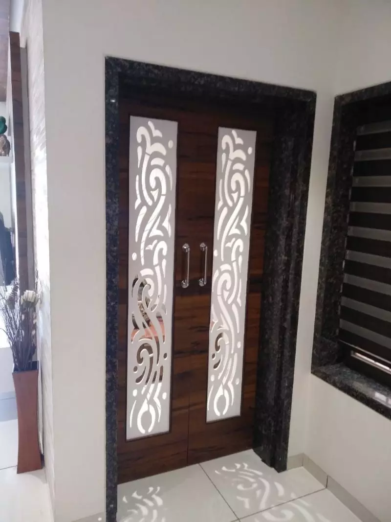 Pooja Room Door Design In Plywood