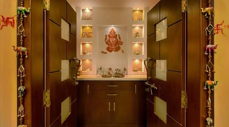 South Indian Traditional Pooja Room Designs n