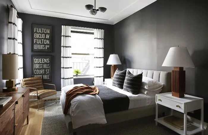 black bedroom