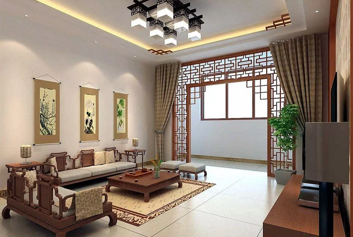 chinese living room decor