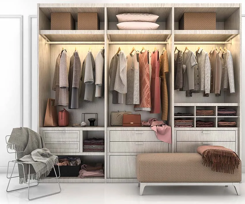 elevated wardrobe