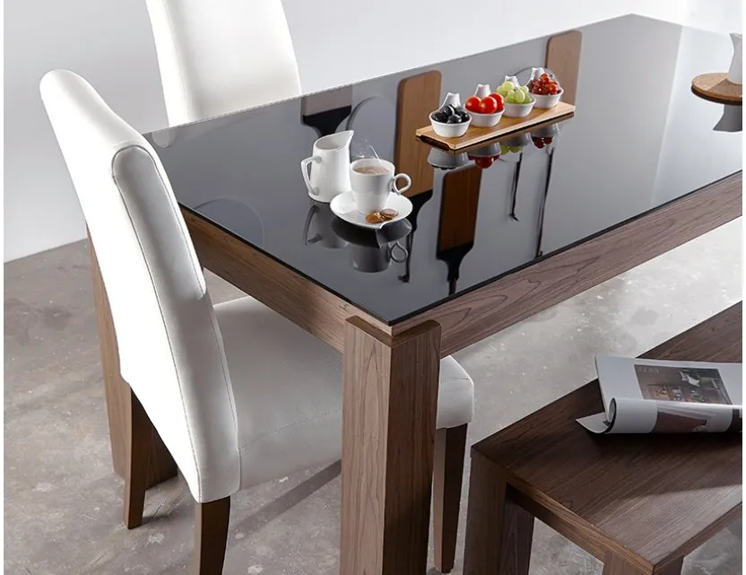 glass top dining table