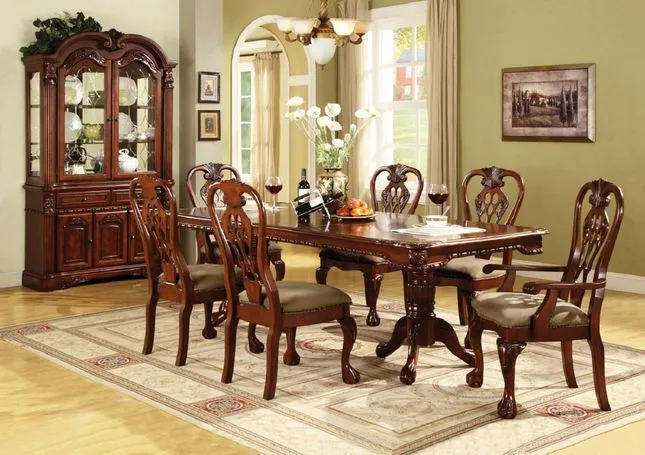 traditional dining table