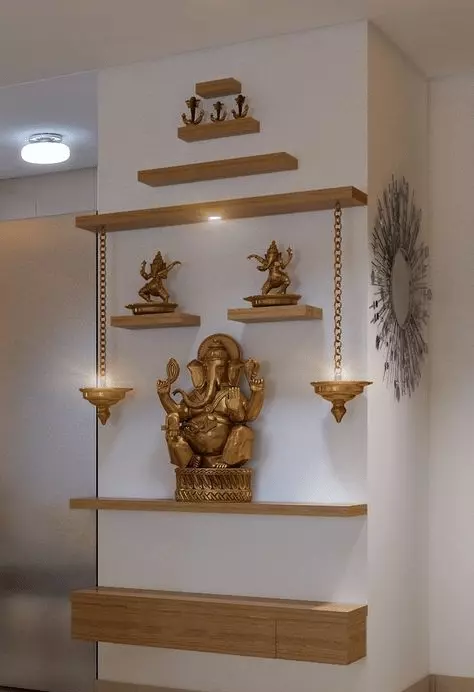 shelf pooja room